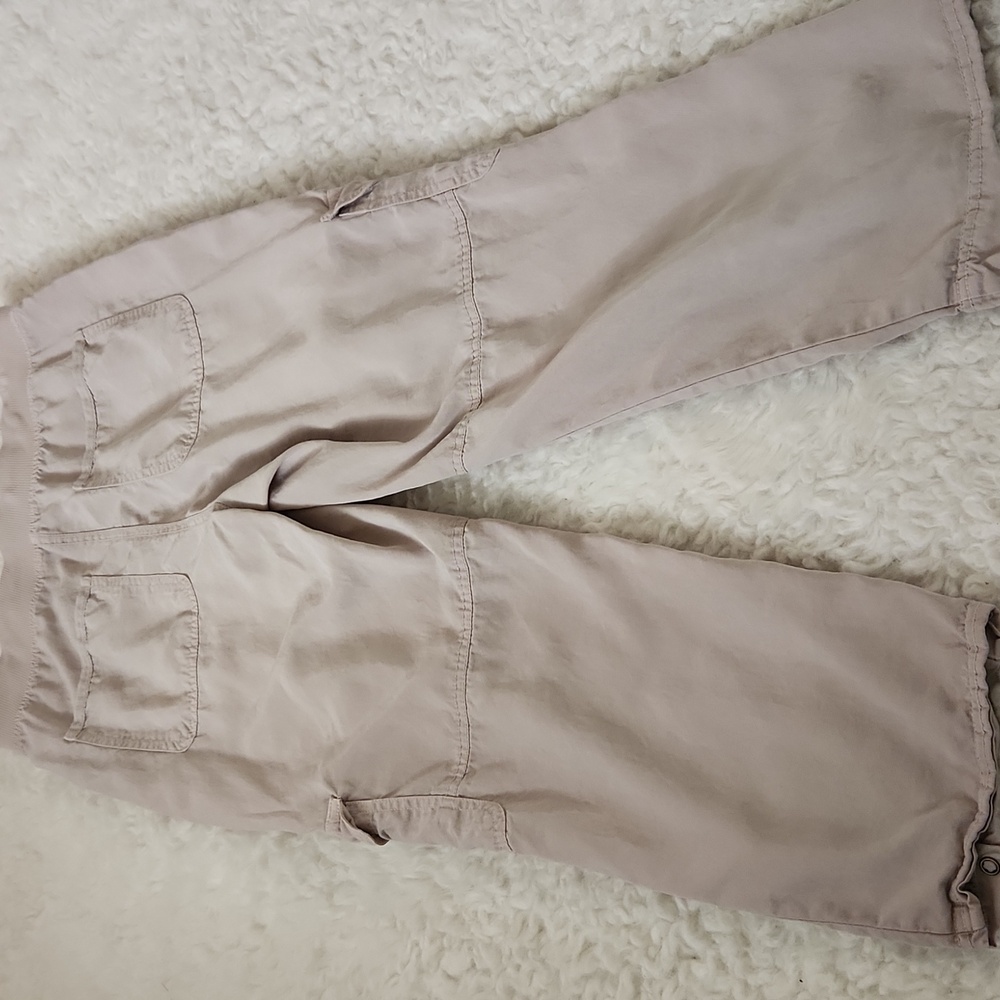 XCVI Lysander Knaki Beige Pull-On Cargo Crop Pants Sz XS - Picture 9 of 12